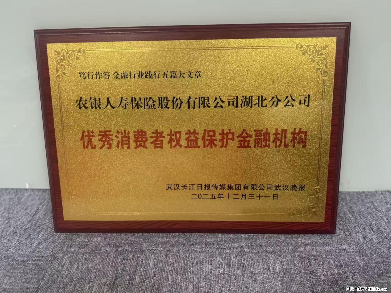 农银人寿湖北分公司荣膺“优秀保险客户服务奖”和“优秀消费者权益保护金融机构”两个奖项 - 十堰生活资讯 - 十堰28生活网 shiyan.28life.net
